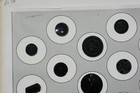 25 Vintage   Antique Black Glass Buttons On Display Card