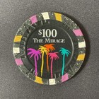 Mirage Las Vegas Nevada  100 Casino Chip 1996 Obsolete Poker Vegas Strip Closed