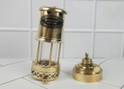 Vintage Brass Miner Oil Lamp   Coal Safety Lamp Replica   Industrial Steampunk