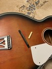 Vtg Stella Acoustic Guitar Steel Reinforced Neck 1960s Usa Parlor Sunburst Read