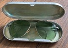 Vintage 1940s Bausch   Lomb Pilot s Aviator Glasses An6531 Green Lenses Wwii
