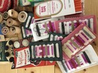 Vintage Sewing Lot - Threads  Needles  Buttons  And Lots More 