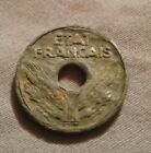 Vintage 1941 France 10 Centimes Rare Variety Coin Wwii
