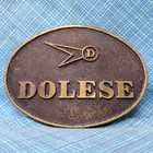 Dolese Bros Promo Belt Buckle Aggregate Sand Stone Concrete Vtg 80s Mcbc  shy710