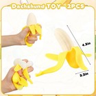 Fun 2pcs Realistic Peelable Fruit Squishy Toys For Stress Relief   Sensory Play