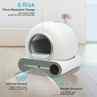 65l Smart Self Cleaning Cat Litter Box For Multiple Cats App Control 2 4g Wifi