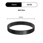 Cpai Replacement Belt Compatible With Eureka Neu10ae4 Neu10ae5 Neu110 Black