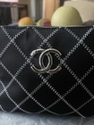 Chanel Black Nylon  Makeup Pouch bag With Wristlet  Gwp Vip  Brand New
