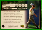 Joe Durant 2001 Upper Deck  102 Pga Hand Signed Autographed Golf Card
