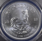2018 South Africa Krugerrand 1 Oz Fine Silver - Pcgs Ms70 First Week Struck