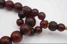 Antique Tibetan Amber Prayer Beads  mala Style