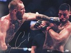 Conor Mcgregor Ufc Signed Photo Punching Diaz Framed  Bas Coa Autograph 