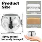 8 Pcs 3x4 Inch Disco Ball Planter Silver Vase Hanging Flower Pot Room Decor