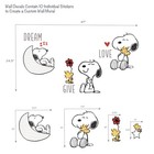 Bedtime Originals Snoopy Love Wall Decals stickers W  Woodstock  Stars    Moon