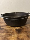Vintage Cast Iron  12 Do Dutch Oven With Self Basting Lid   Handle Usa Made