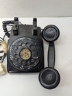Vintage 1960s Black Western Electric 500 Rotary Desk Telephone Black Untested