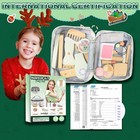 Wooden Makeup Toy Set  Pretend Play Wood Beauty Salon Playset For Girls  Wood   