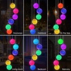 Solar Powered Led Wind Chime Lights Color-changing Yard Garden Decor Xmas Gift