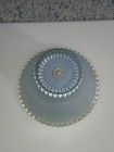 Vtg Blue Frost Art Deco Glass Table Lamp Shade