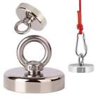 600lbs Neodymium Fishing Magnets Pulling Force Super Strong Round Rare Earth New