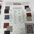 Benartex Fat Quarterly Bundle Heritage Red   Blue Table  Runner 19  X 38 