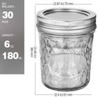 Mason Jars 6 Oz 30 Pack 6oz Canning Jelly With Lids Ideal For Jam Honey Wedding