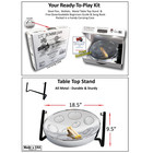 Panyard Jumbie Jam Table Top Steel Drum Kit Chrome 16-inch