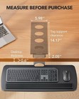 Huanuo Under Desk Keyboard Tray Ergonomic Sliding Swivel Tilt 25   x 9    Adjustable