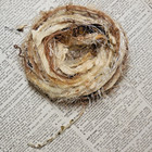 Fiber Art Yarn Journal Scrapbook Mixed Media Gift Wrap 24 Yds  coffee   Cream 