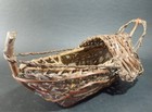 Bb2031 Japanese Bamboo Flower Basket Ikebana Ship Type 15 75 Inch Length Signed