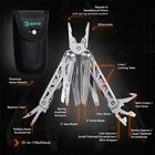 Gritr 13-in-1 Stainless Steel Edc Pocket Camping Multitool W  Nylon Sheath