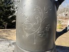 Antique Victorian Era Quadruple Silverplate Etched Coffee Pot Leonard Mfg Co