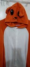 Hooded Kigurumi Animal One-piece Costume Jumpsuit Orange White Black