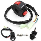3 Function Left Starter Switch With 4 Wires Ignition Switch Key  Replacement
