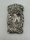 Antique Sterling Silver Match Safe Art Nouveau Floral Repousse High Relief 1903