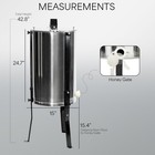 Vivo Large Three 3 Frame Stainless Steel Honey Extractor  bee-v003d 