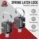 2 Pcs Heavy Duty Spring Pin Latch Lock Assembly  Metal Spring Loaded Latch Pin