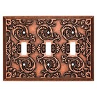 Triple Switch Plate Triple Toggle Wall Plate Fairhope Copper 