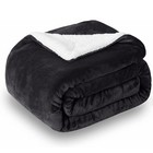Sherpa Fleece Throw Blanket Reversible Warm Luxurious Plush Sofa Bed Throw Queen