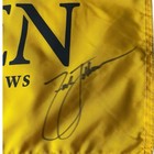144th Open Championship Flag  St  Andrews 2015 Zach Johnson Autographed Signed
