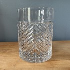 Ralph Lauren Herringbone Crystal Glass Whiskey Double Old Fashioned Tumbler  1 