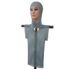 Medieval Half Sleeve Child Haubergeon Chainmail Replica Knight 16g Costume Armor