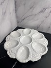 Set Of Two Vintage Sur La Table 1972 Oyster Plates  tray Wave Shell Design Euc
