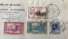 French Stamps Overprinted Ea   tat Alg  rien  Indep  Of Algeria 1962  X Rare Cover
