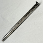         Vintage Axt Sterling Silver Chatelaine Pencil Engine Turned Pattern Usa Made