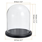 Clear Cloche Glass Dome Bell Jar Display Case Tabletop Centerpiece 7 3  X 5 9 