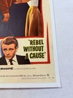 1955 Rebel Without A Cause Original 14x36    Movie Poster James Dean Natalie Wood