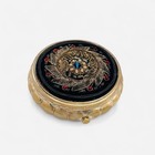 Vintage Dorset Fifth Avenue Compact Case Gold Makeup Mirror Embroidered Beaded