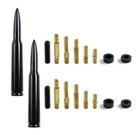 2 Pack Fit For 1994-16 Harley Davidson Electra Glide 50 Cal Bullet Short Antenna