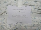Pottery Barn Teen Loveshackfancy Prairie Wildflower Quilt  F q 86  86  Blue Nwt